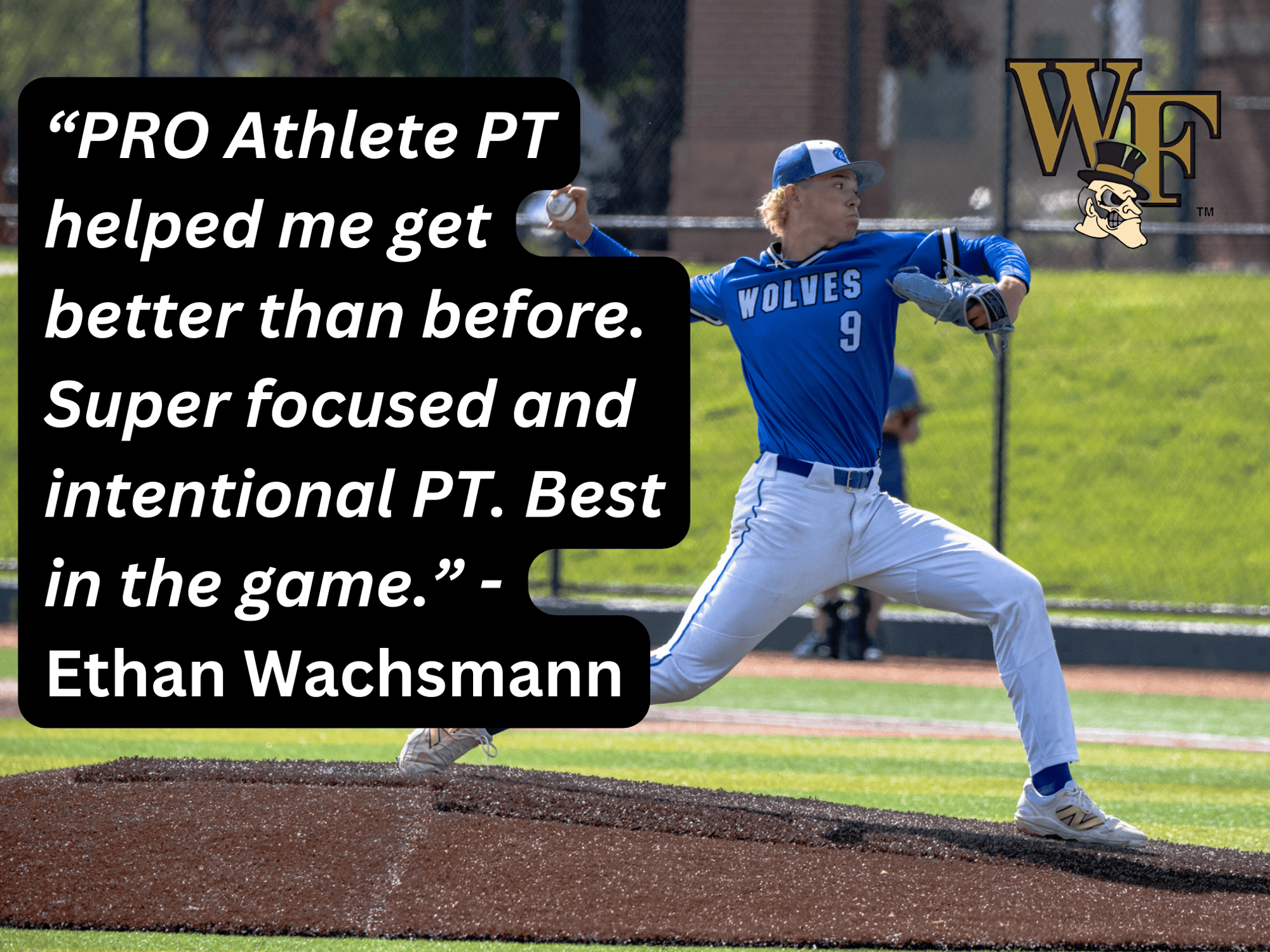 Division I commit Ethan Wachsmann working with PRO Athlete PT