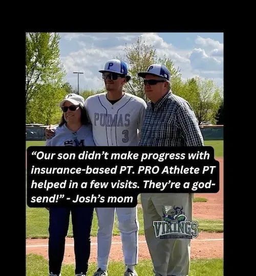 College baseball player and mother praises PRO Athlete Physical Therapy for their work